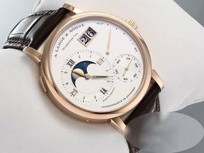 Thumbnail von A. Lange & Söhne Grosse Lange 1 Große Lange 1 Mondphase 139.032 2016 Rosegold 750 Handaufzug Lange-service 2025 18kt Rose Gold