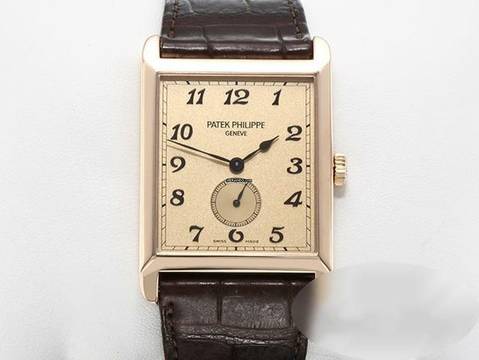  Patek Philippe Gondolo 5109 R Rosegold 750 2006 Leder Handauzug 18kt Gold  