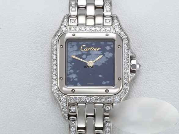  Cartier Panthère Weissgold 750 Obsidian Diamanten Damen 18kt White Gold </h1> 