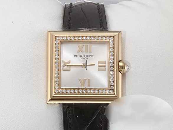  Patek Philippe Gondolo Lady 4868 Rosegold 750 Diamanten 2008 Leder Damen Damenuhr 18kt Rose Gold </h1> 