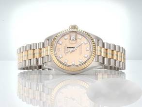 Thumbnail von Rolex Lady-Datejust Weissgold Rosegold Gelbgold 750 Diamanten Automatik Gold </h1>