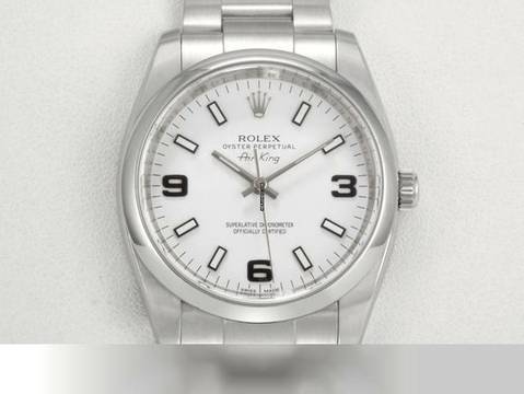  Rolex Air King 34mm Medium 114200 2013 Edelstahl Automatik Stahl Stainless Steel Oyster-band Chronometer White Dial </h1> 