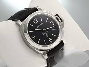 Thumbnail von Panerai Luminor Base Logo Marina Base Logo 44mm Pam00000 2015 Edelstahl Handaufzug Steel Black Dial </h1>