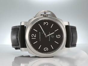 Thumbnail von Panerai Luminor Base Logo Marina Base Logo 44mm Pam00000 2015 Edelstahl Handaufzug Steel Black Dial </h1>