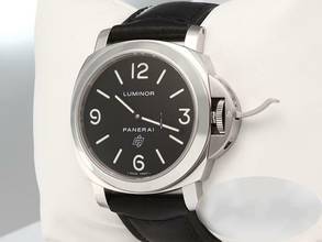 Thumbnail von Panerai Luminor Base Logo Marina Base Logo 44mm Pam00000 2015 Edelstahl Handaufzug Steel Black Dial </h1>