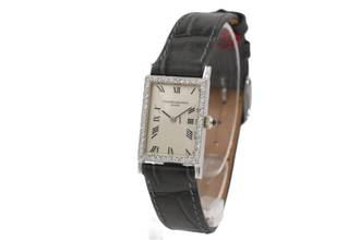 Thumbnail von Vacheron Constantin Tank Rare Vintage from 1966 18K White Gold Diamonds