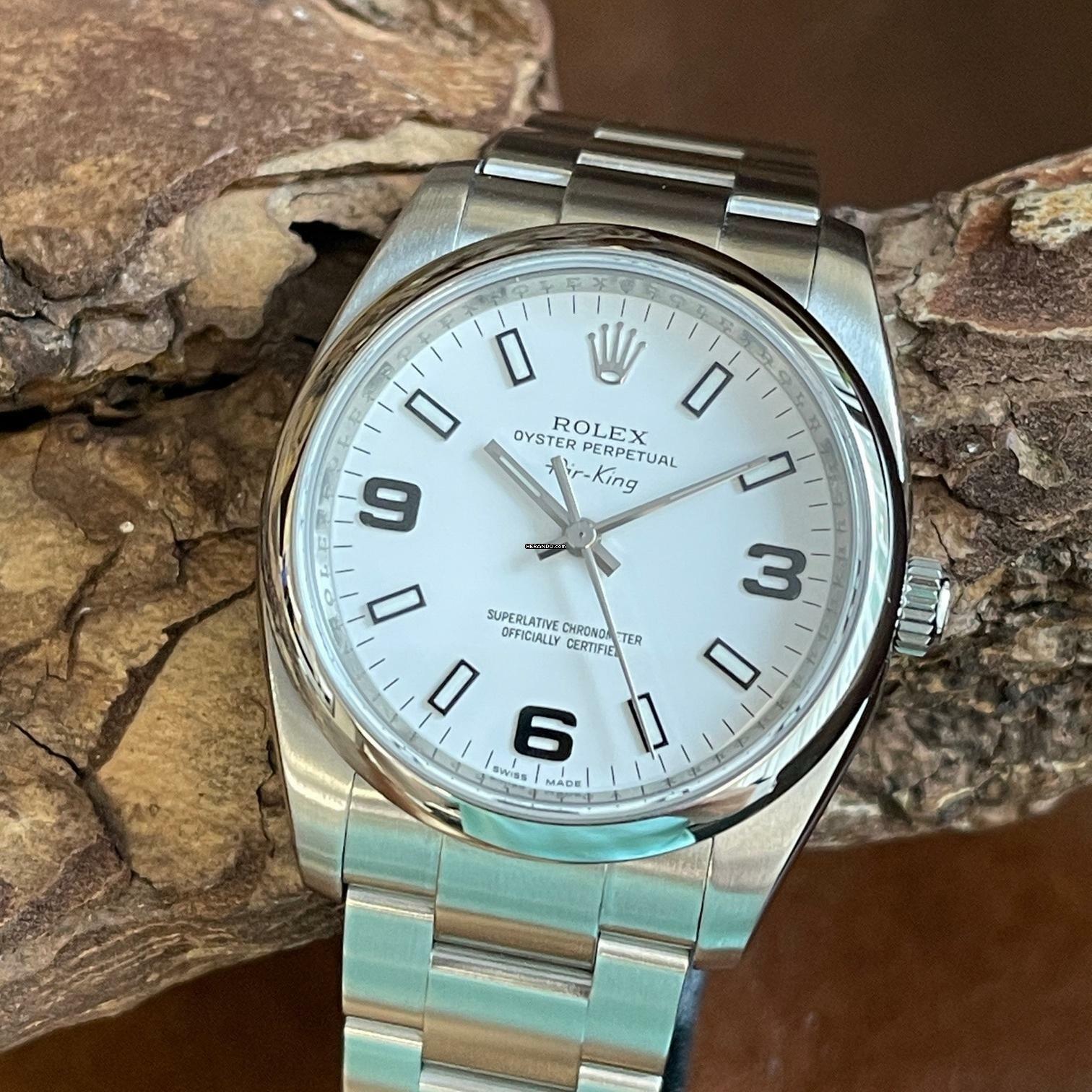 Rolex Air King Oyster Perpetual Air King - Papiere - Ref. 114200 </h1>