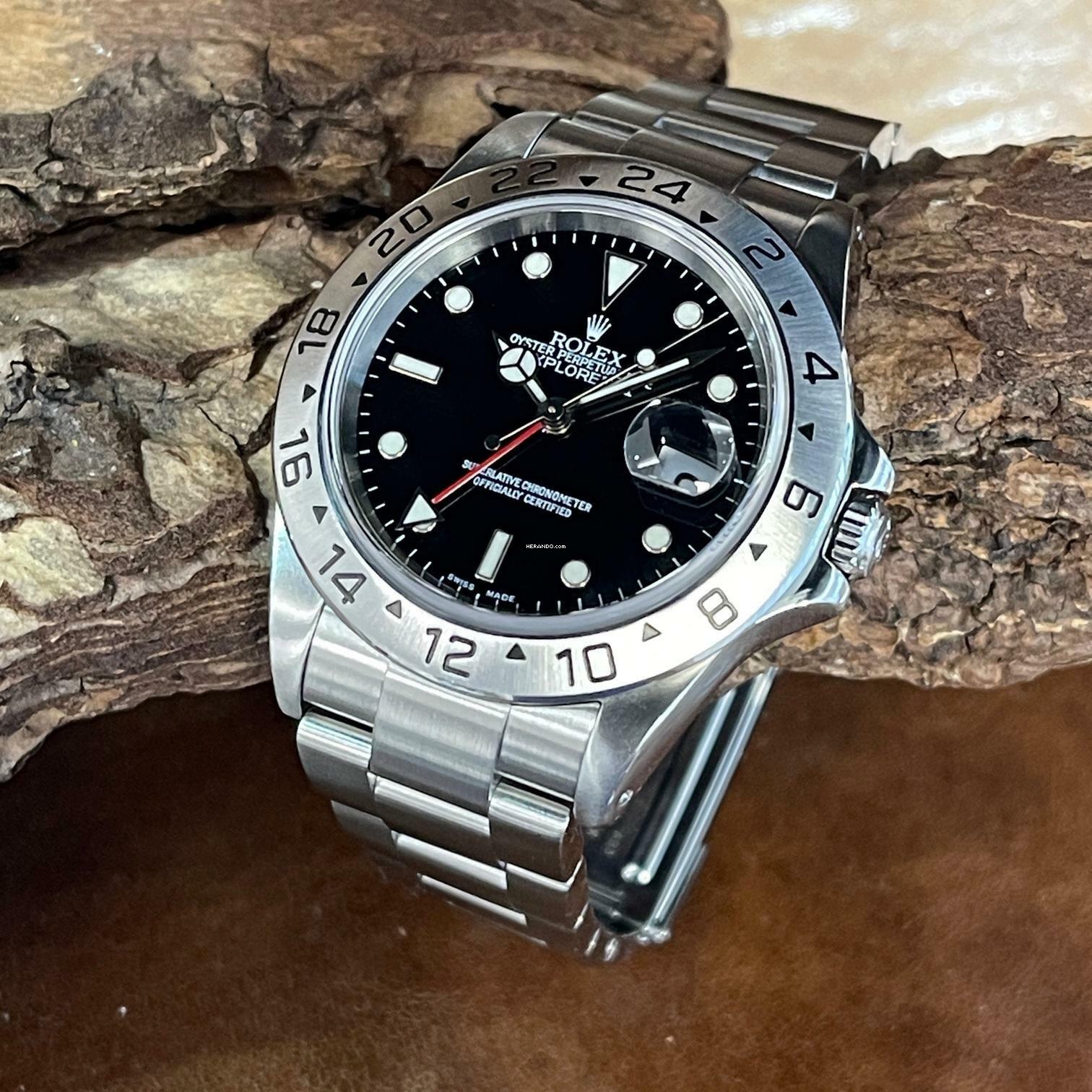 Rolex Explorer II Ref. 16570 - Box/Papiere 2000 </h1>