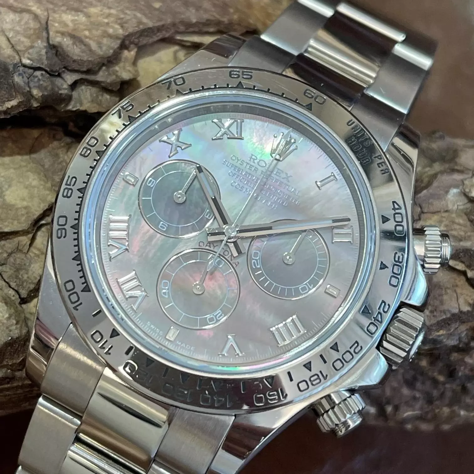 Rolex Daytona Daytona - Weißgold - Tahiti MoP - Papiere 2017 - Ref. 116509