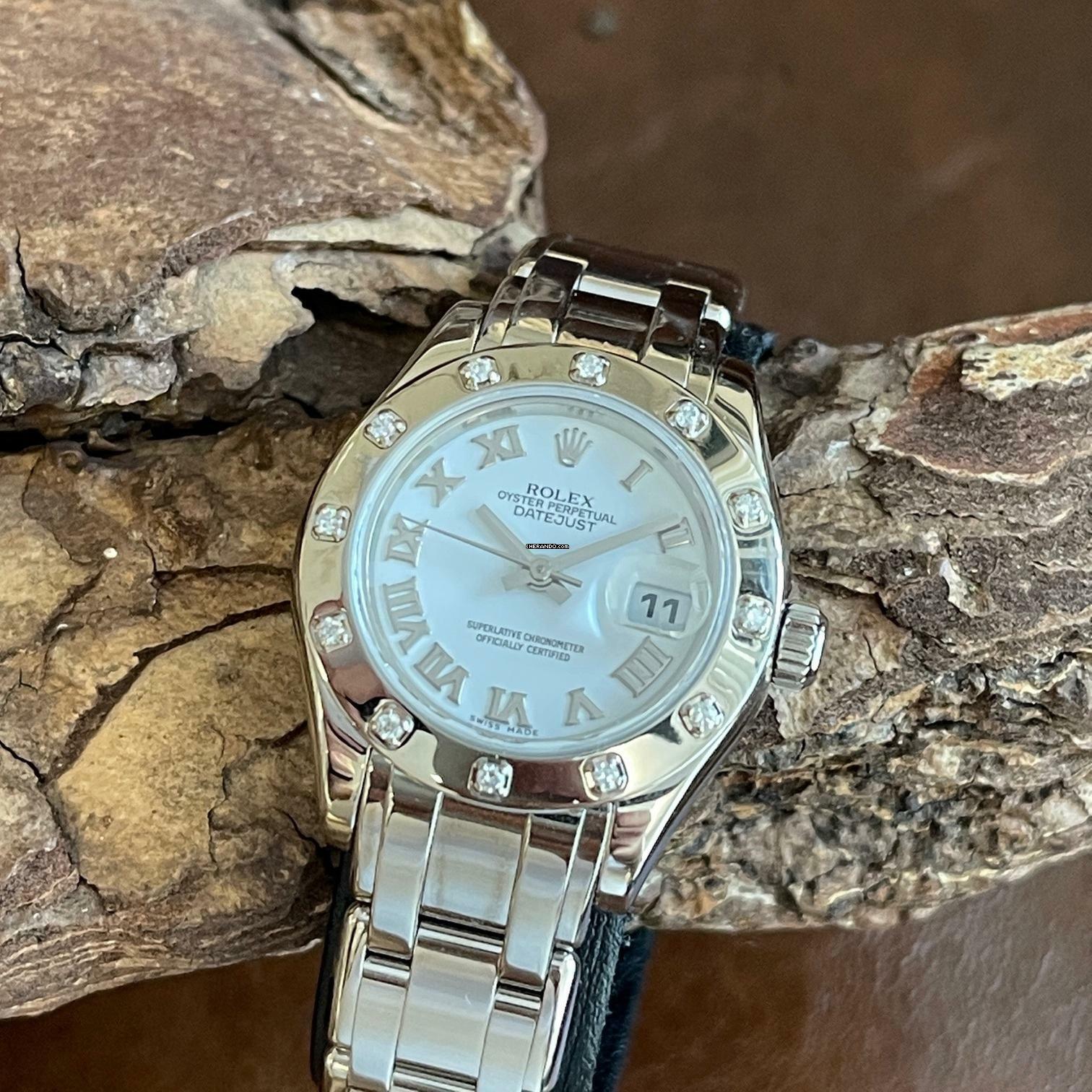 Rolex Lady-Datejust Pearlmaster Pearlmaster Lady - Weißgold - FULLSET 2007 LC100 - Ref. 80319 </h1>