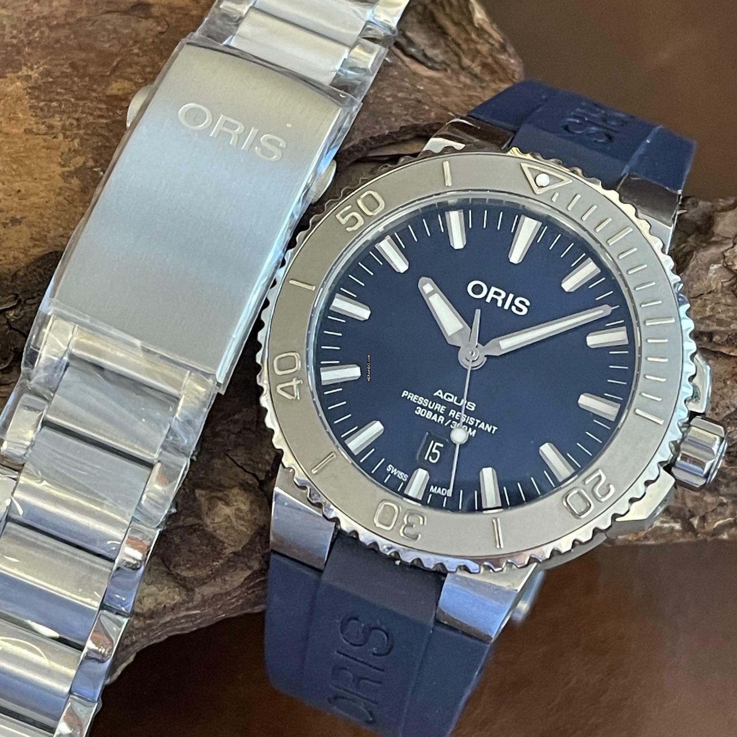 Oris Aquis Date Aquis Date - FULLSET 2022 - Ref. 0173377304115 </h1>
