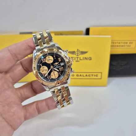  Breitling Chrono Cockpit Chronograph ouro & Aço 39mm Automático Completo 