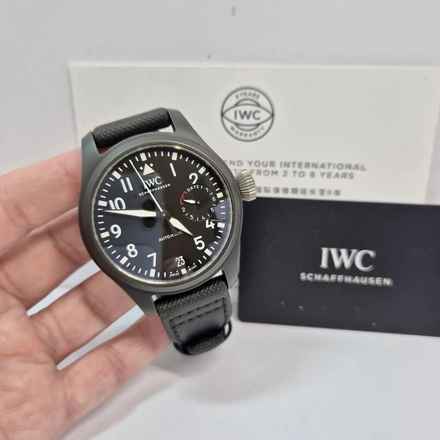  IWC Große Fliegeruhr Top Gun Big Pilot Top Gun 7 Days Automático Cerâmica 46mm Completo 