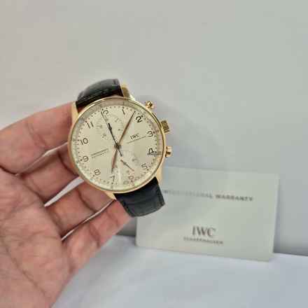  IWC Portugieser Chronograph Portuguese Chronograph Ouro Rosé 41mm Automático Completo 