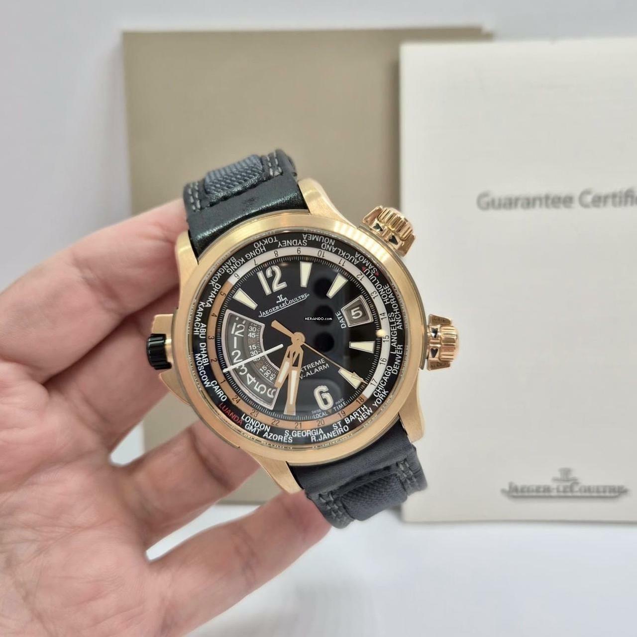 Jaeger-LeCoultre Master Compressor World Timer Alarm Ouro Rosé 46mm Completo