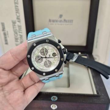  Audemars Piguet Royal Oak Offshore Chronograph Rubberclad White 42mm Completo 