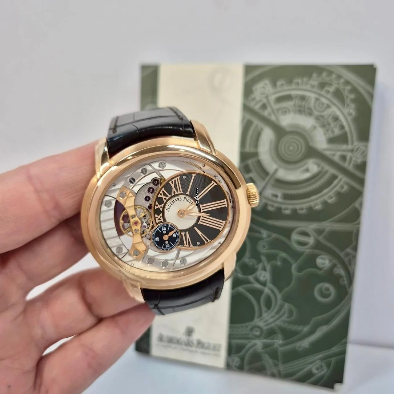 Audemars Piguet Millenary 4101 Ouro Rosé Skeleton 46mm Automát. Completo