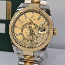 Thumbnail von Rolex Sky-Dweller Ouro & Aço Champagne Dial 42mm Completo