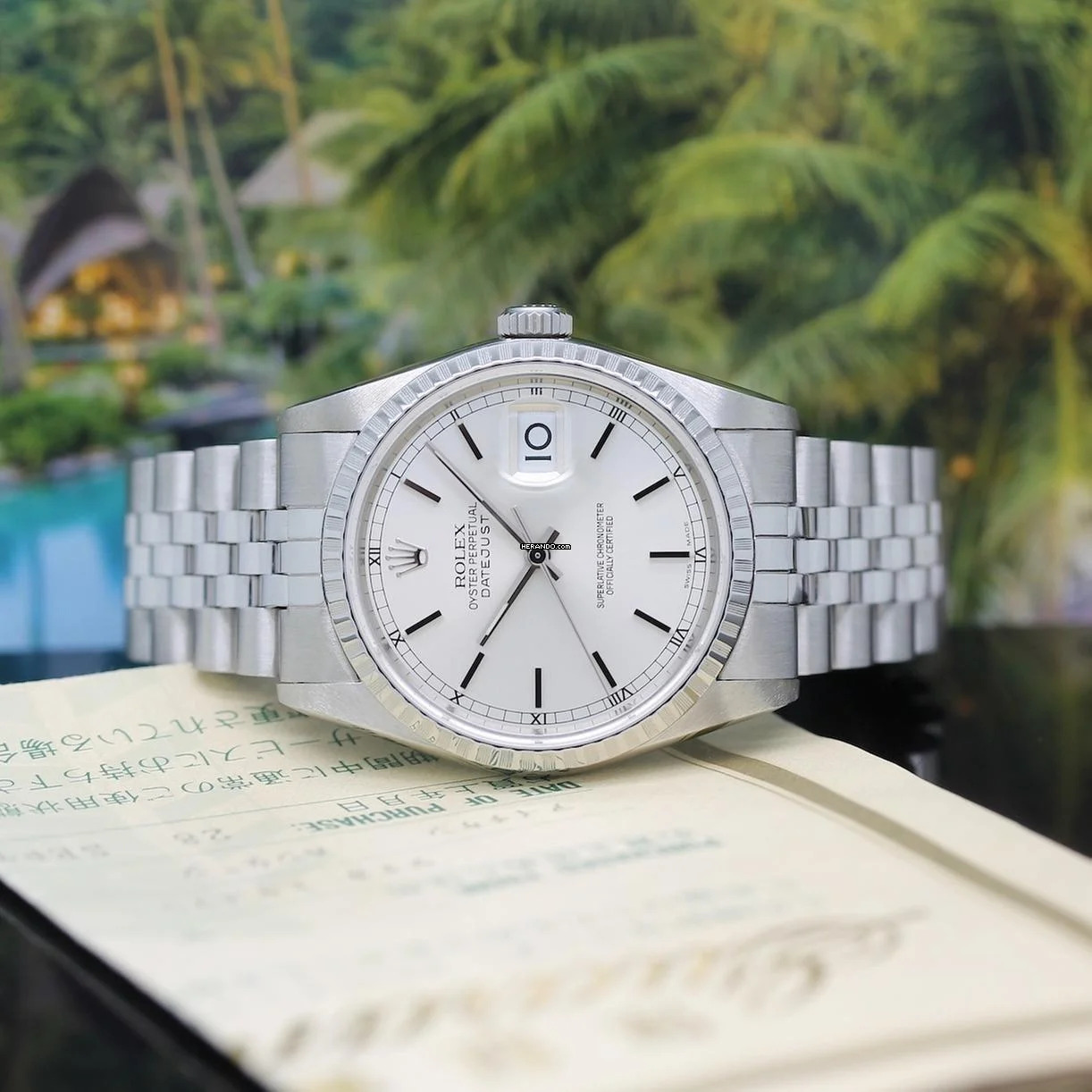 Rolex Datejust 36 Stahl Ref :16220 Rolex Box von 1990 </h1>