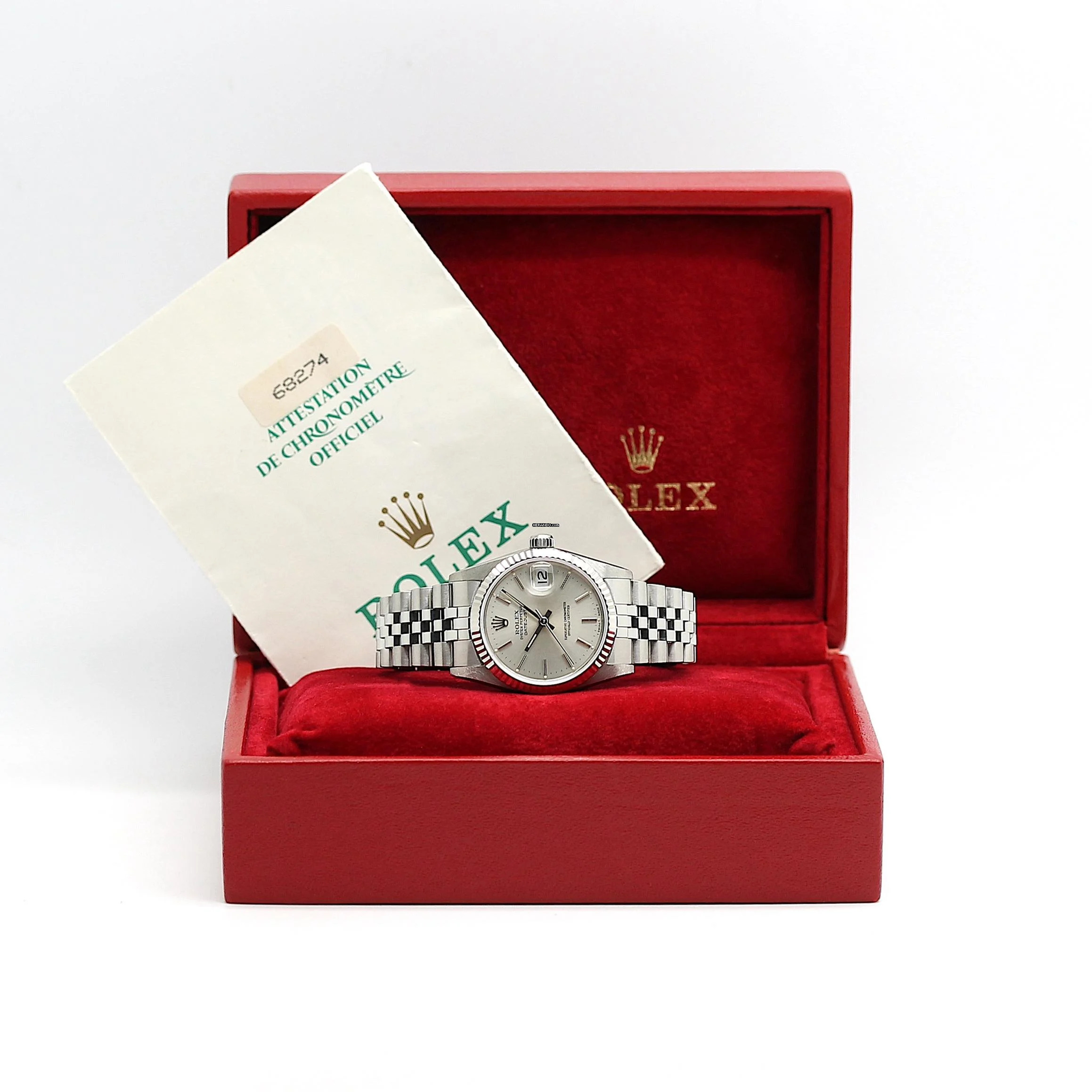 Rolex Datejust 31 Medium Stahl/Weißgold Ref :68274 Box & Papiere von 1988 </h1>