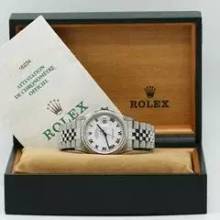 Thumbnail von Rolex Datejust 36 Stahl Ref :16234 Rolex Box & Papiere von 1998 </h1>