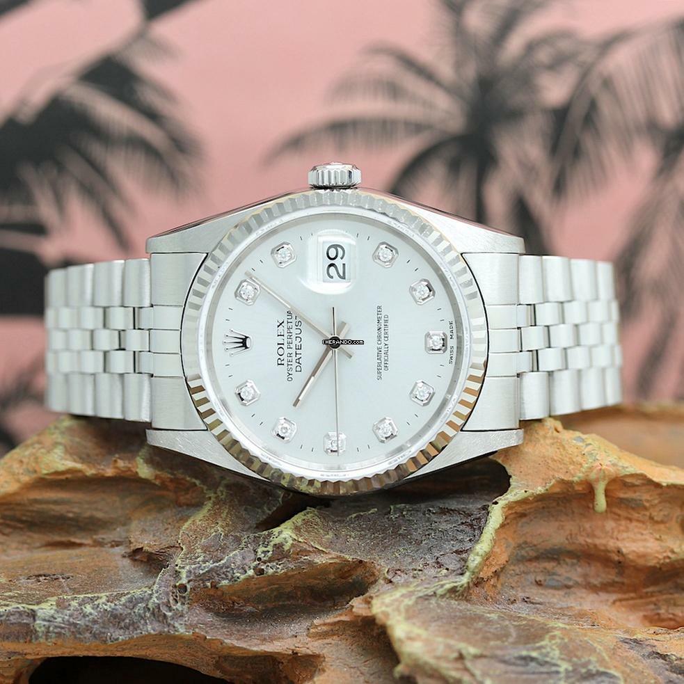 Rolex Datejust 36 Stahl Ref :16234 Rolex Box & Papiere von 1996 </h1>