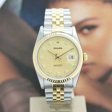 Thumbnail von Rolex Datejust 36 Stahl/Gold Ref :16233 Rolex Box & Papiere von 1997 </h1>
