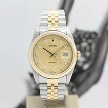 Thumbnail von Rolex Datejust 36 Stahl/Gold Ref :16233 Rolex Box & Papiere von 1997 </h1>