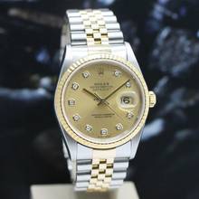 Thumbnail von Rolex Datejust 36 Stahl/Gold Ref :16233 Rolex Box & Papiere von 1996 </h1>