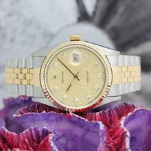 Thumbnail von Rolex Datejust 36 Stahl/Gold Ref :16233 Rolex Box & Papiere von 1999 </h1>