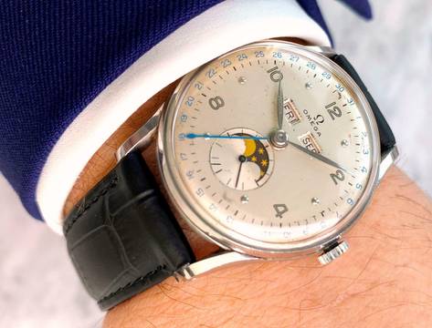  Omega Seamaster Cosmic Triple Date Moonphase Vintage Steel 2471 2471 