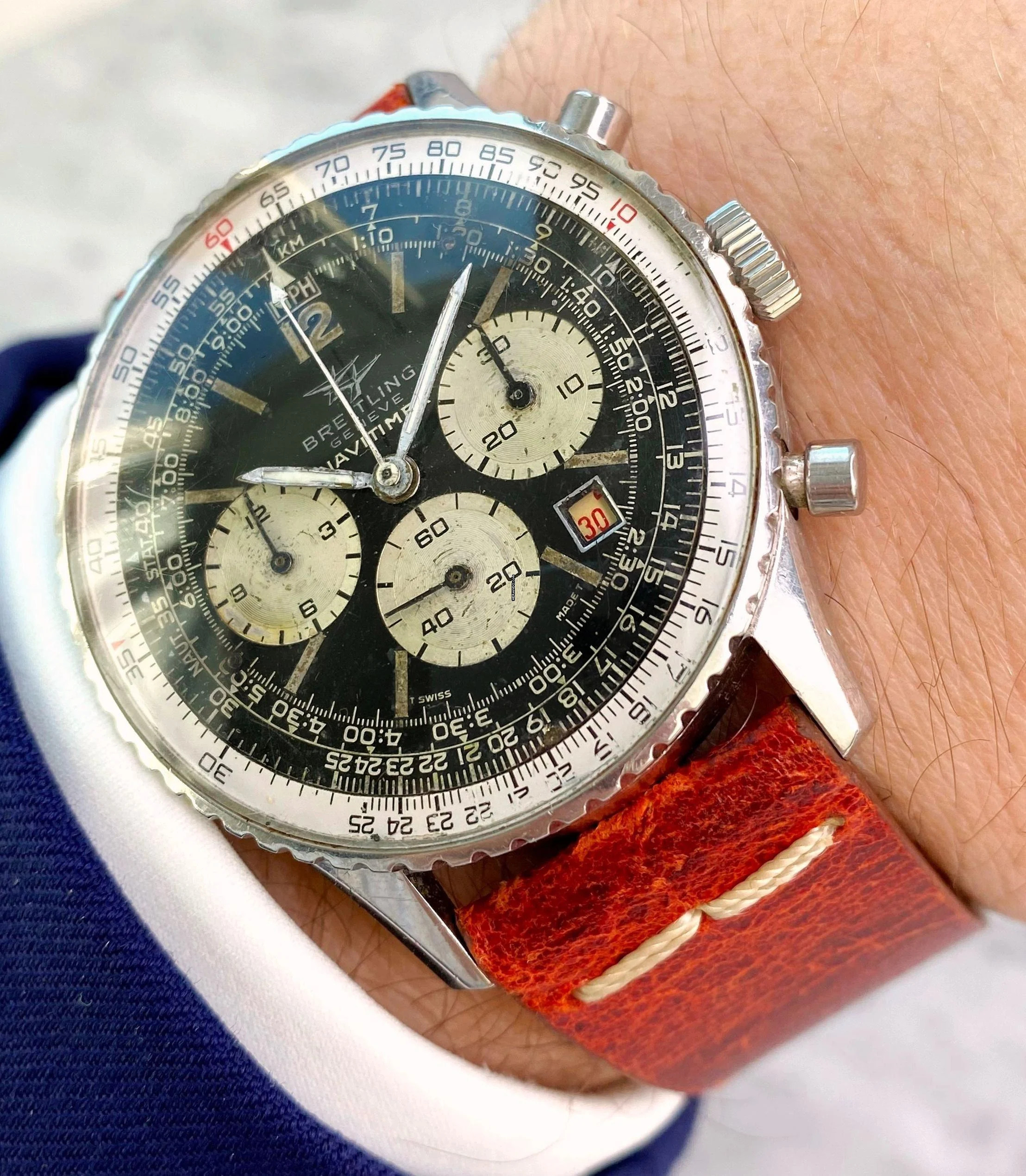 Breitling Navitimer Vintage Navitimer Red Date ref 7806 7806 </h1>
