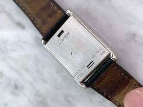 Thumbnail von Cartier Tank Basculante Steel 22x32mm ref 2386 Quartz Quarz 2386