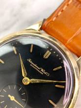 Thumbnail von IWC Early Vintage Solid Gold Restored Black Dial 35mm cal 83 dating 1938 </h1>
