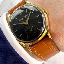 Thumbnail von IWC Early Vintage Solid Gold Restored Black Dial 35mm cal 83 dating 1938 </h1>