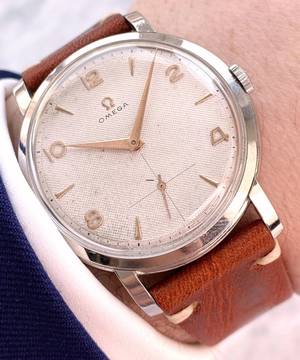  Omega Classic Rare 39mm Oversize Jumbo Vintage Honeycomb Dial 2544 2544 