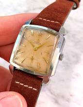 Thumbnail von Omega Bumper Rare Art Deco Case Honeycomb Dial Automatic Bumper 3950 3950