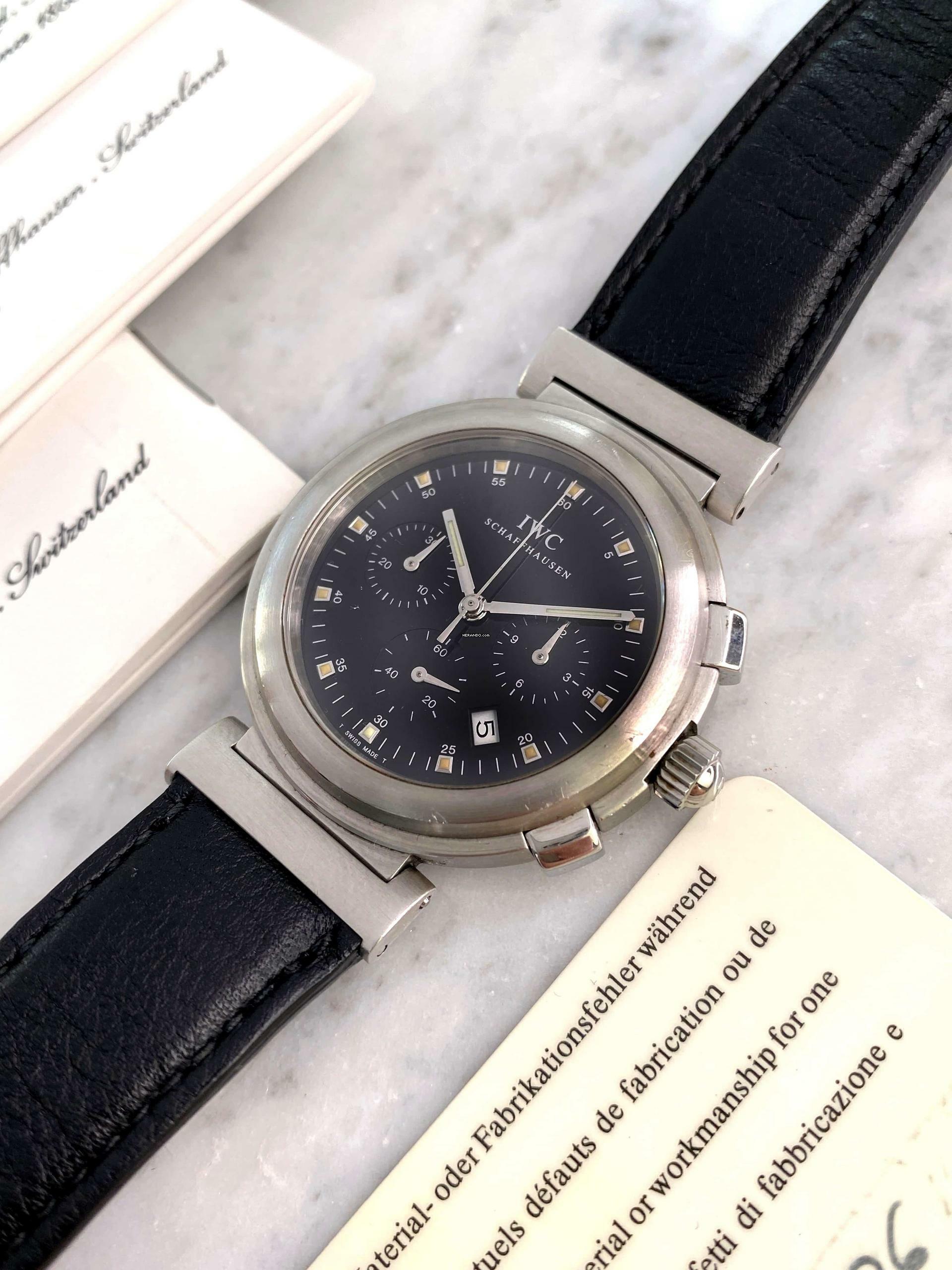 IWC Da Vinci Chronograph Quartz Chronograph Original PAPERS ref 3728 3728