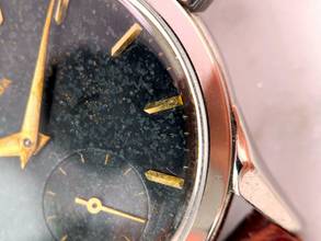 Thumbnail von Omega Classic Serviced Vintage Handwinding Black Tropical Dial 2605 2605