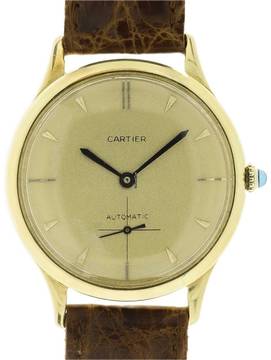  Cartier Automatic P812 18 k Yellow Gold 1950s 
