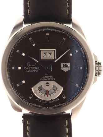  TAG Heuer Grand Carrera Gents Automatic Wristwatch Grand Carrera GMT Chronometer officially certified with GMT feature </h1> 