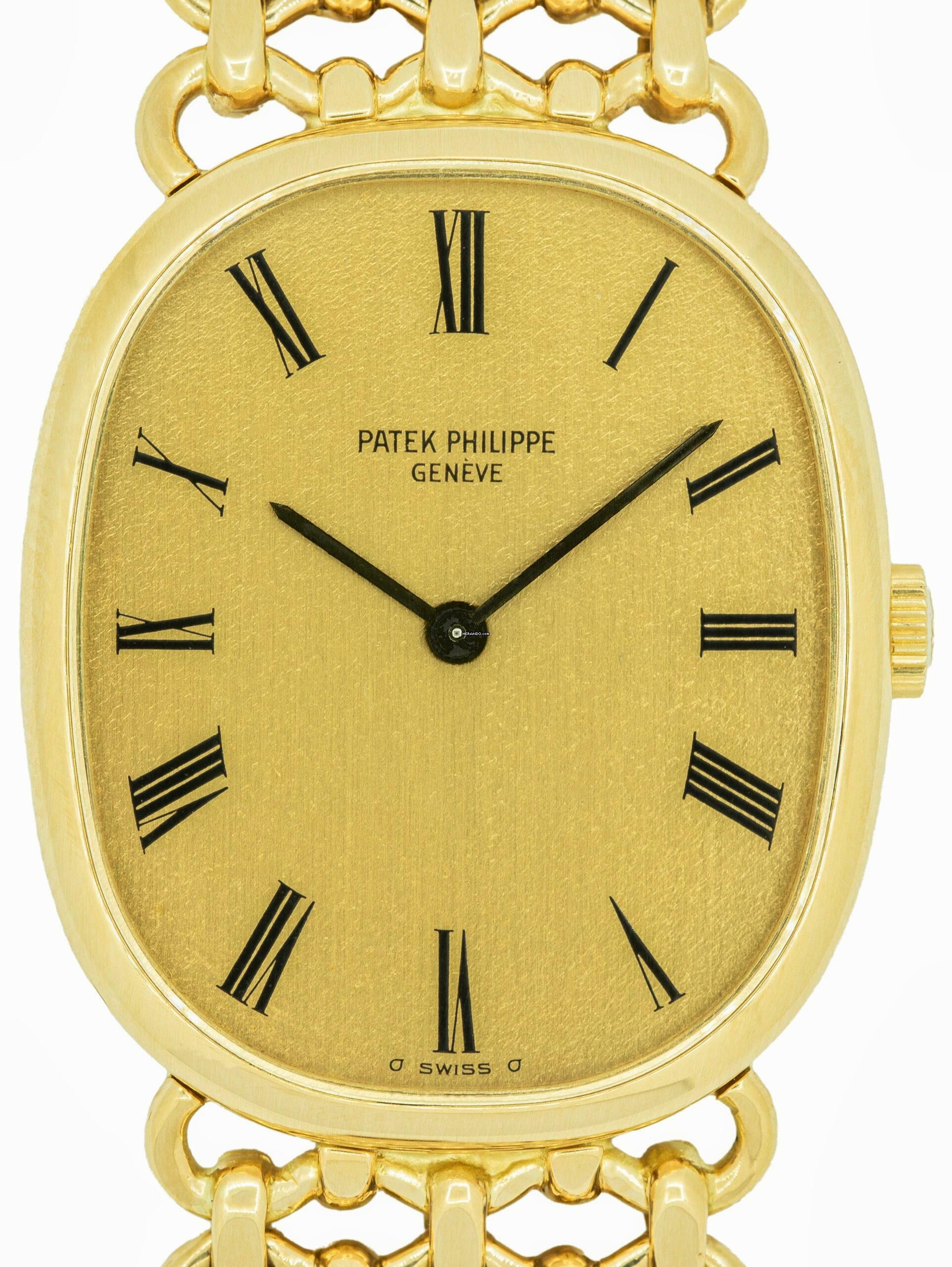 Patek Philippe Ellipse d'Or Full Set Gents manual wind medium 3/4 size Wristwatch PATEK PHILIPPE GENEVE , complete Set
