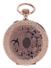 Thumbnail von Swiss Fob Watch 14 k Rose Gold 1900s