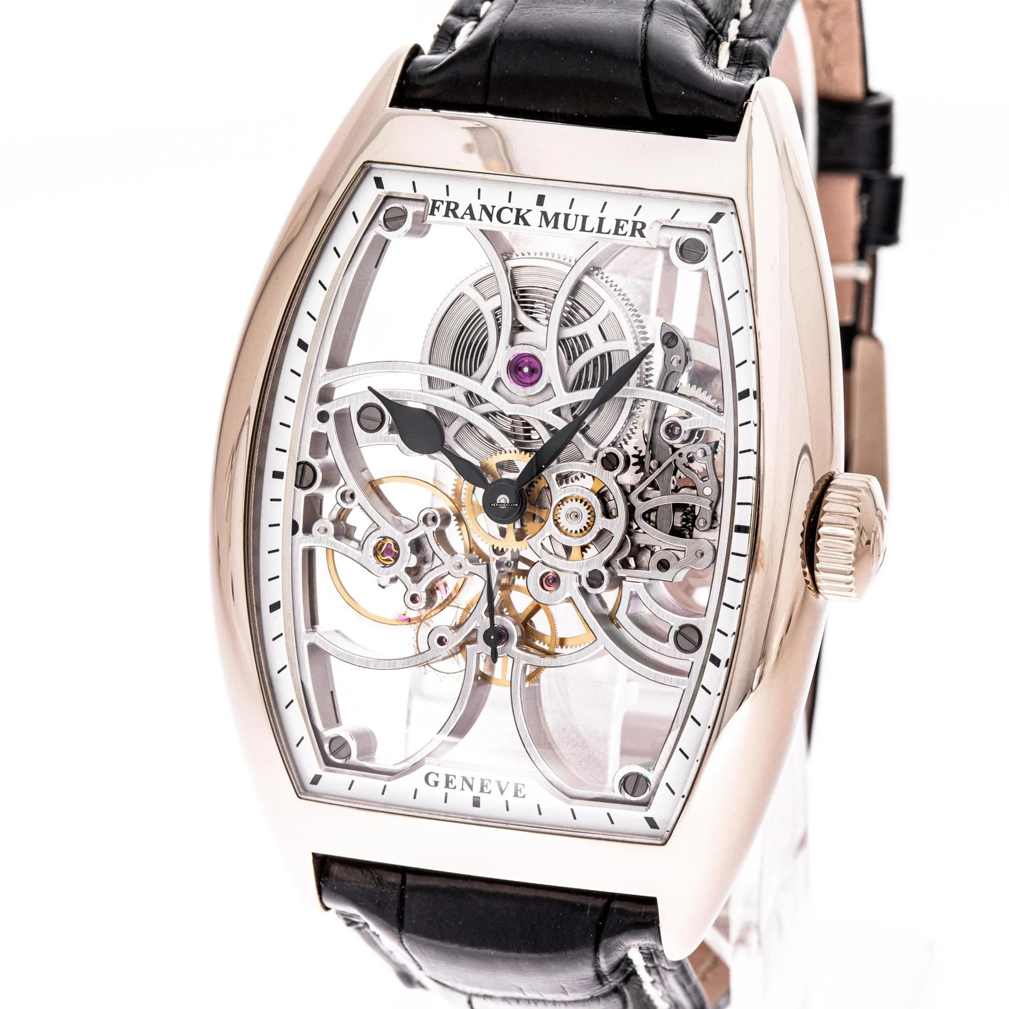 Franck Muller Skeleton 7 White Gold 39mm 8880 B S6 SQT NEW 2022 Full Set