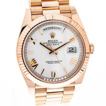 Thumbnail von Rolex Day-Date 40 Rose Gold White Dial 228235 like NEW 2019 Full Set