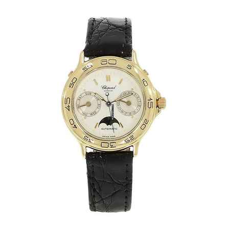  Chopard Damenarmbanduhr Luna DÂ´Oro Automatik aus 750 Gelbgold Schliesse vergoldet Fullset 