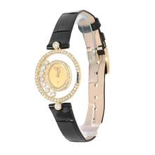 Thumbnail von Chopard Happy Diamonds Damenarmbanduhr Happy Diamonds Quarz mit Brillanten und Diamanten aus 750 Gelbgold Schliesse vergoldet