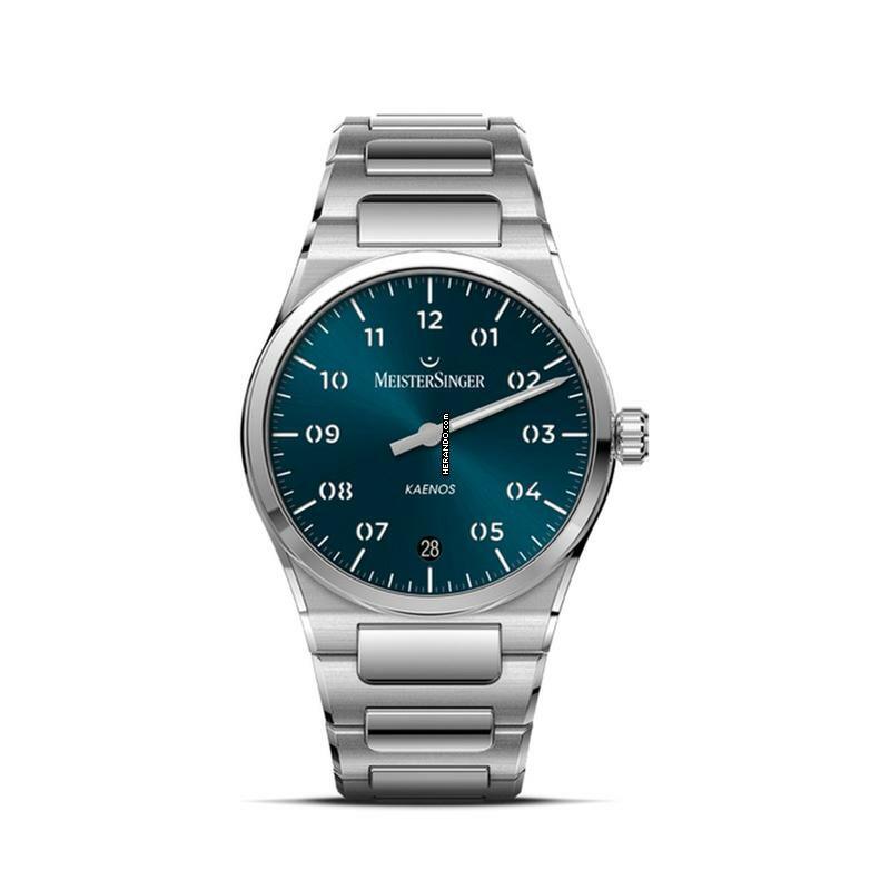 Meistersinger Herrenuhr Kaenos Automatik - Sonnenschliff Petrol