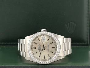 Thumbnail von Rolex Datejust 36mm Silver Index Dial - After Diamonds Bezel