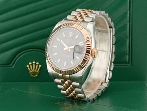Thumbnail von Rolex Datejust Turn-O-Graph 36mm Turnograph 116261 Steel & Rose Gold Black Dial Service Rolex